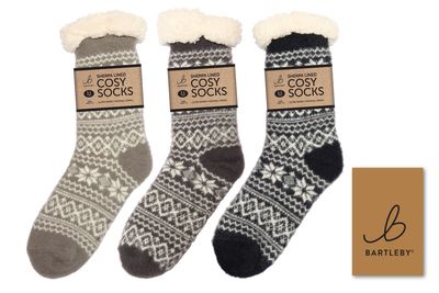 SHERPA SOCKS - SUPER SOFT, ASSORTED, SIZE 6-11 SHERPA SOCKS - SUPER SOFT, ASSORTED, SIZE 6-11