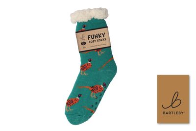 SHERPA SOCKS - COUNTRY PHEASANT, SIZE 4-8 SHERPA SOCKS - COUNTRY PHEASANT, SIZE 4-8