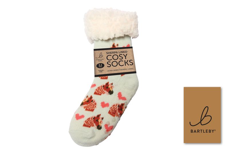 CHILDS SHERPA SOCKS - HORSE LOVE CHILDS SHERPA SOCKS - HORSE LOVE