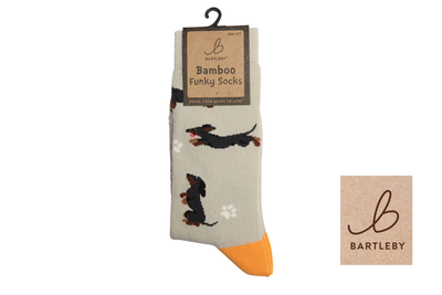 FUNKY BAMBOO SOCKS - SAUSAGE DOGGIE , SIZE 4-7 FUNKY BAMBOO SOCKS - SAUSAGE DOGGIE , SIZE 4-7