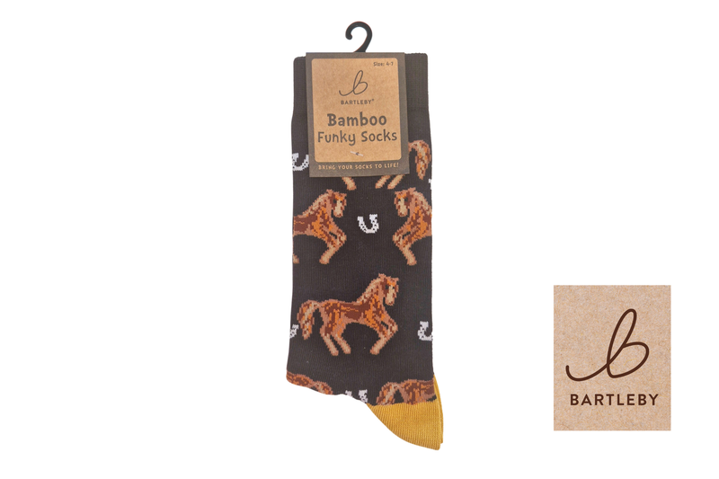 FUNKY BAMBOO SOCKS - COUNTRY HORSE, SIZE 4-7 FUNKY BAMBOO SOCKS - COUNTRY HORSE, SIZE 4-7
