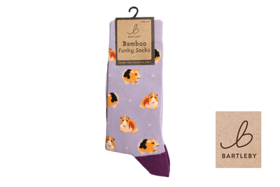 FUNKY BAMBOO SOCKS -  GUINEA PIG, SIZE 4-7