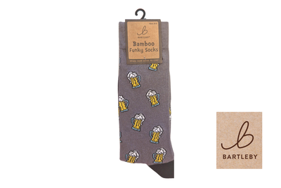 FUNKY BAMBOO SOCKS - BEER PARTY, SIZE 6-11 FUNKY BAMBOO SOCKS - BEER PARTY, SIZE 6-11