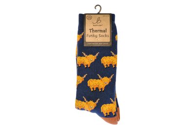 FUNKY THERMAL SOCKS -HARDY HIGHLANDS , SIZE 6-11 FUNKY THERMAL SOCKS -HARDY HIGHLANDS , SIZE 6-11