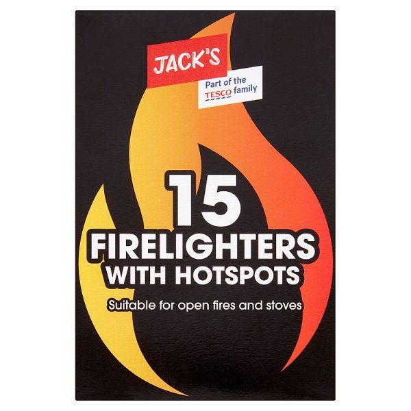 Jacks Firelighters with hotspots 15 pack