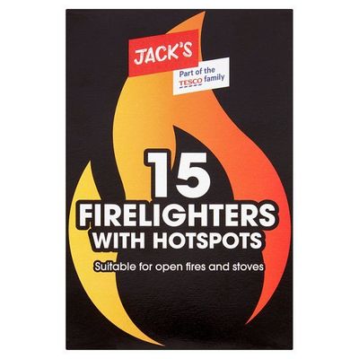 Jacks Firelighters with hotspots 15 pack