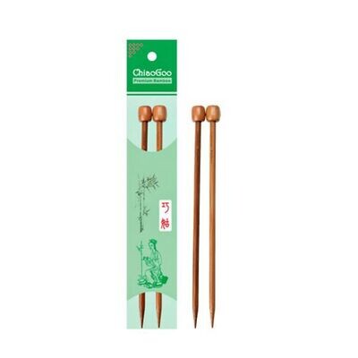 ChiaoGoo Single Point Needles (18cm) - Bamboo