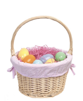 Pink Gingham Easter Basket