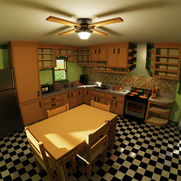 1x1 Scale Kitchen Asset Pack [116 Unique Objects]