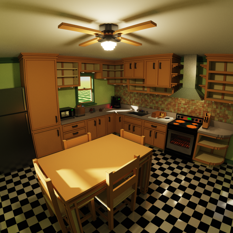 1x1 Scale Kitchen Asset Pack [116 Unique Objects]