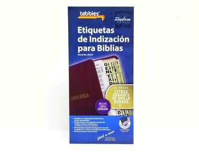 Indices para Biblias, etiquetas de indización  Letras Grandes