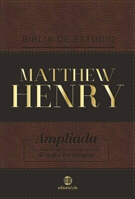 Biblia RVR de Estudio Matthew Henry, Leathersoft, Clásica (Free Shipping)
