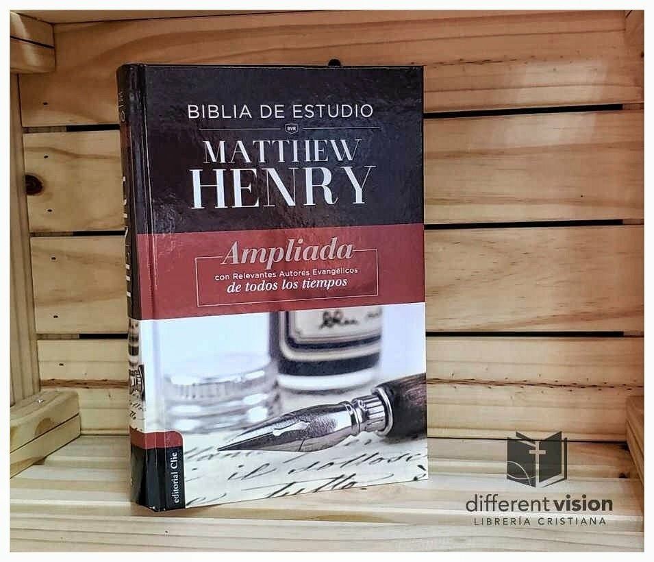 Biblia RVR de Estudio Matthew Henry, Tapa Dura (Free Shipping)
