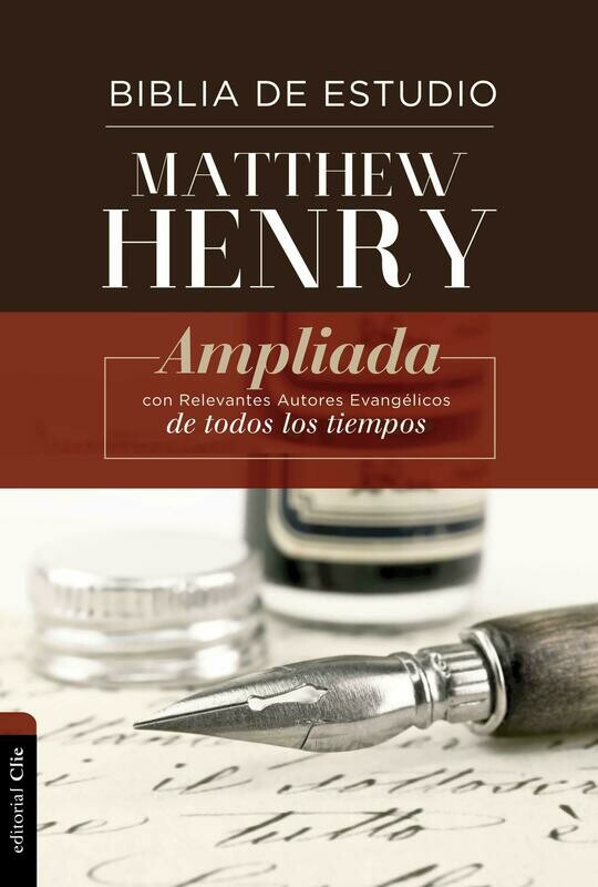 Biblia RVR de Estudio Matthew Henry, Tapa Dura (Free Shipping)