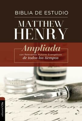 Biblia RVR de Estudio Matthew Henry, Tapa Dura (Free Shipping)