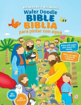 Biblia para Pintar con agua bilingüe(Free Shipping)