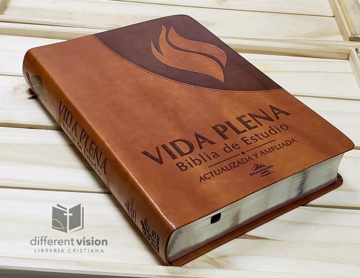 Vida Plena Biblia de Estudio - Actualizada Imitación Piel: Reina Valera 1960 (Free Shipping)