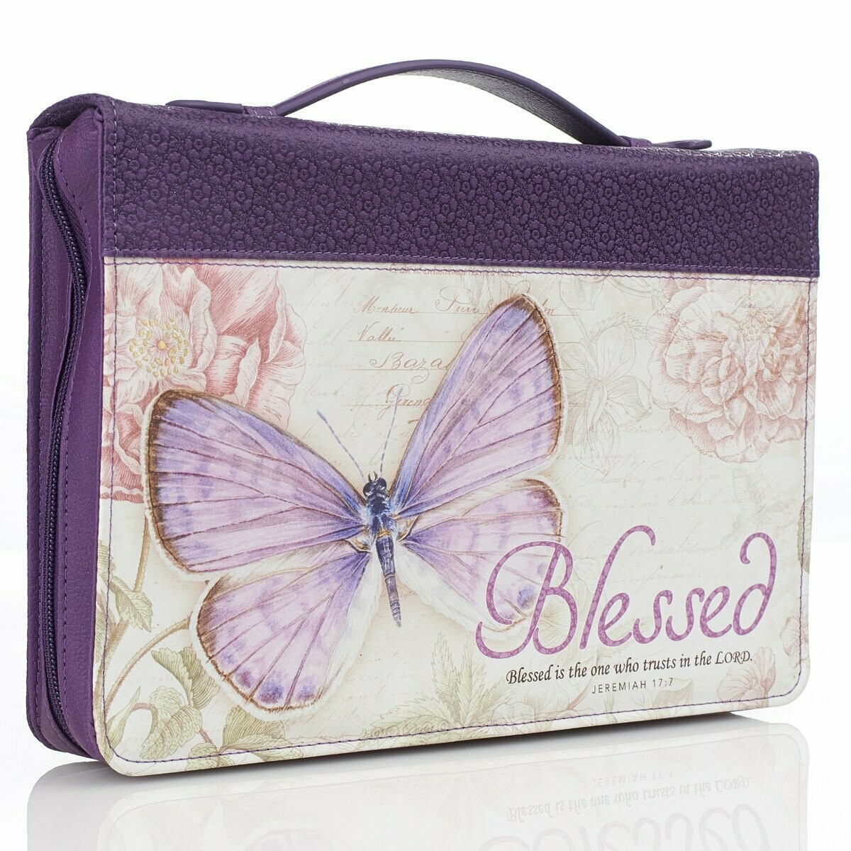 Cover (Medium) para Biblia Blessed Butterfly in Purple