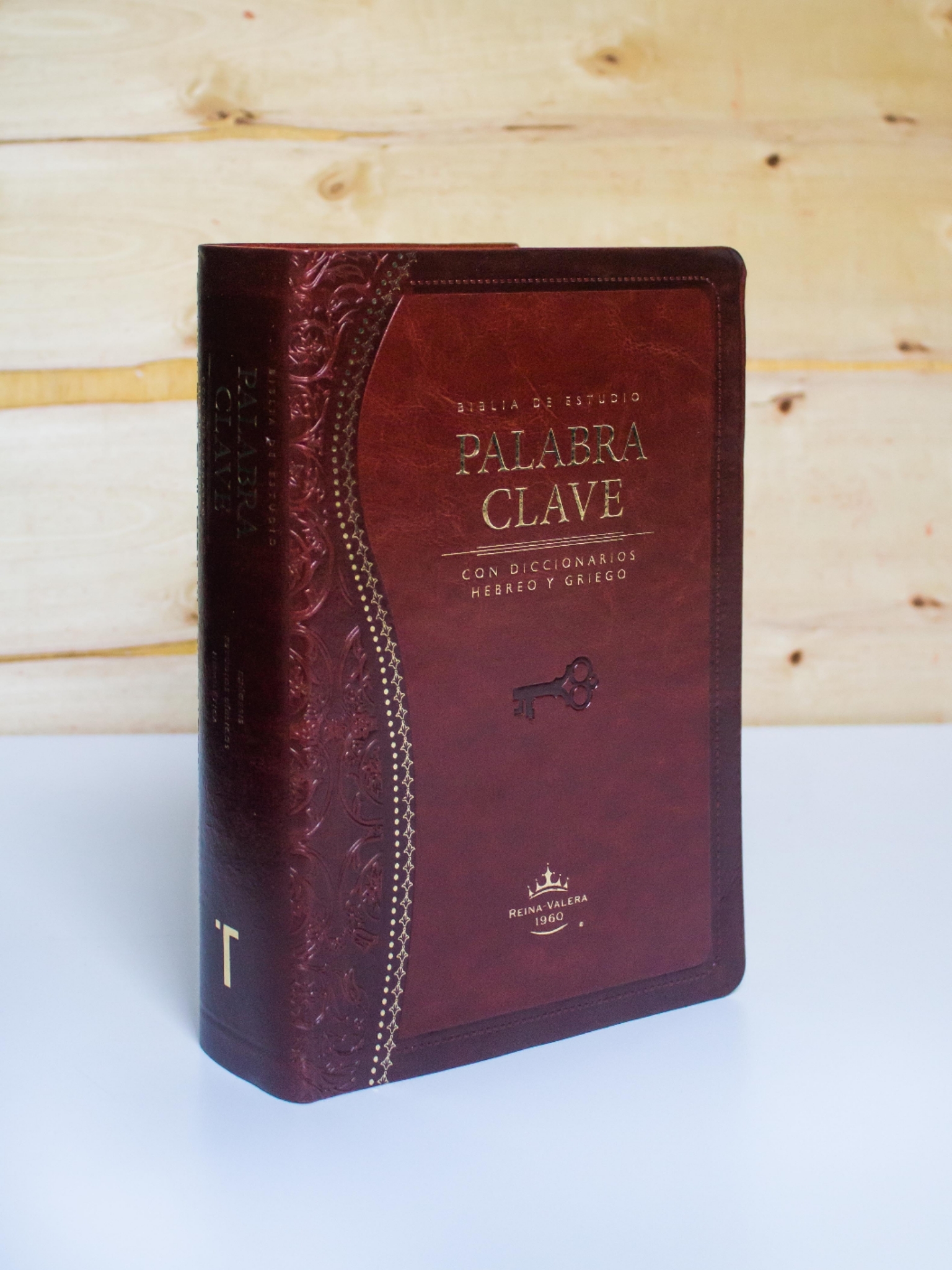 Biblia RVR60 Palabra Clave Estudio Diccionario Hebreo y Griego Imitacion Piel Marron
