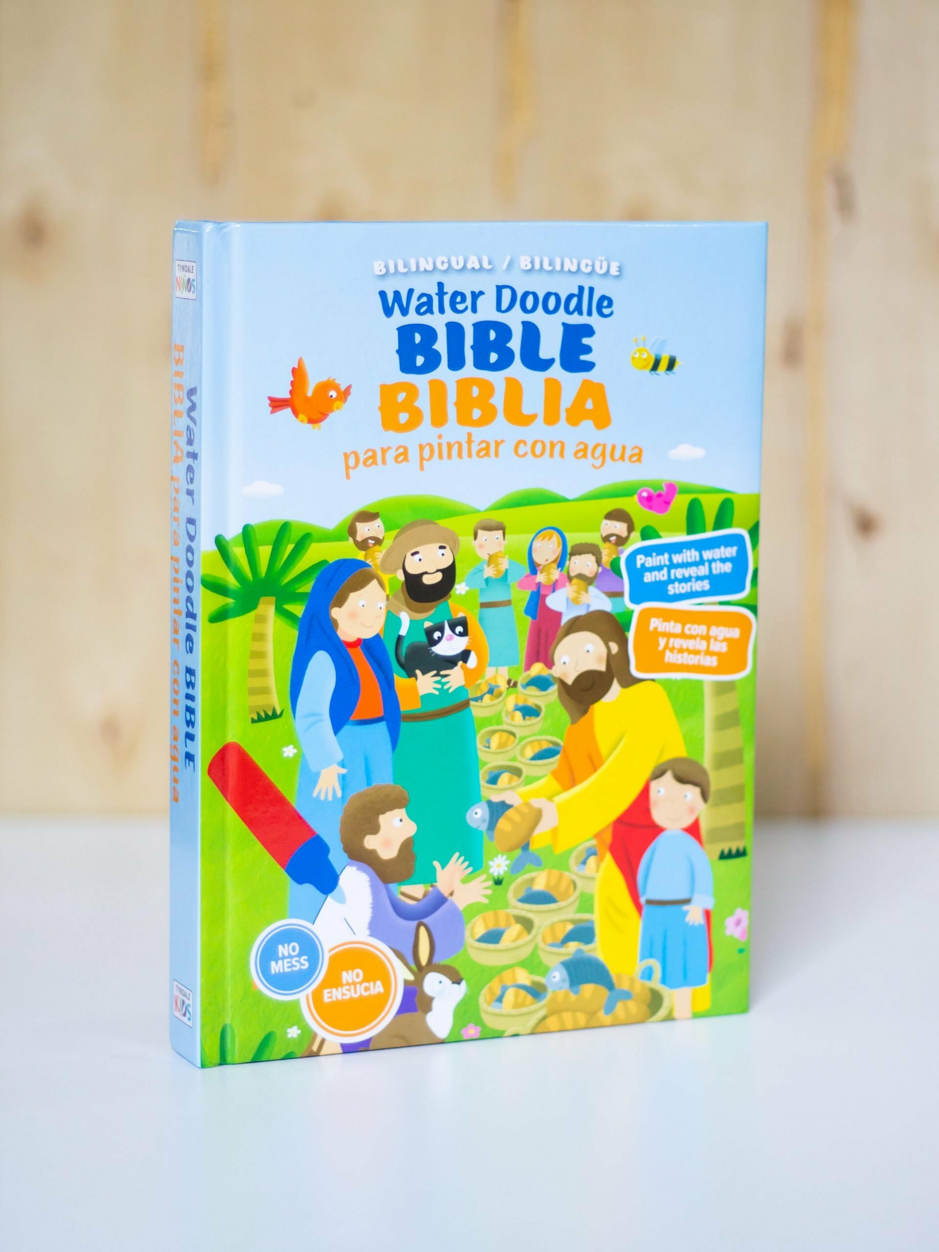Biblia para Pintar con agua bilingüe(Free Shipping)