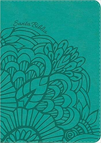 Biblia Letra Grande Tamaño Manual aqua, símil piel  RV1960 (Free Shipping)