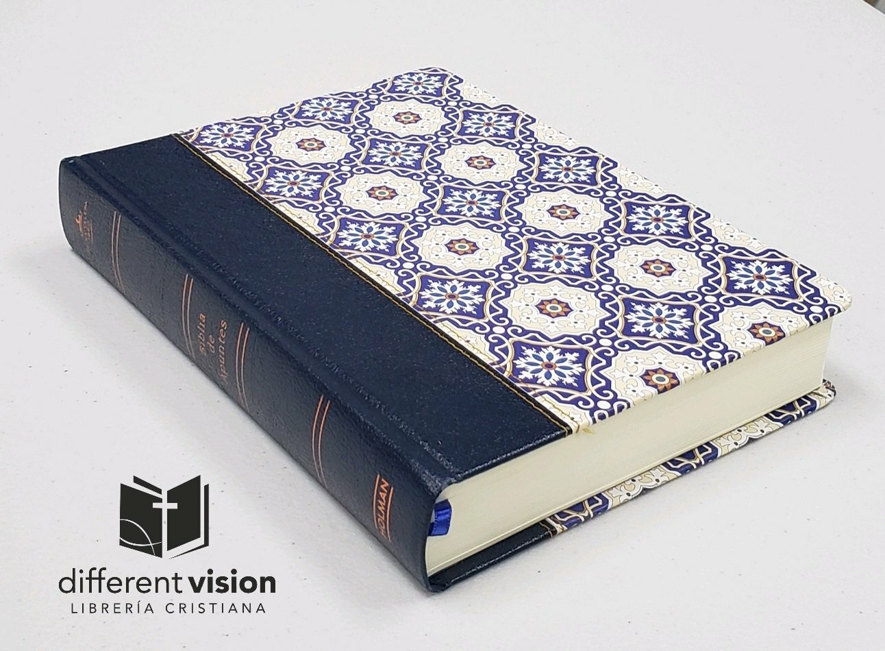 Biblia de apuntes, piel fabricada y mosaico RVR 1960