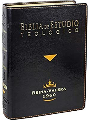 Biblia de Estudio Teológico Reina Valera 1960 Piel Fabricada Negro con Index (Free Shipping)