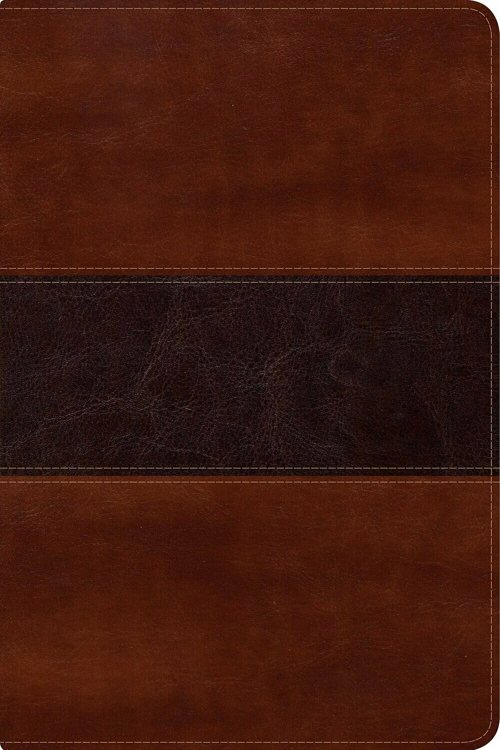 Biblia RVR 1960  del Pescador letra grande, caoba símil piel