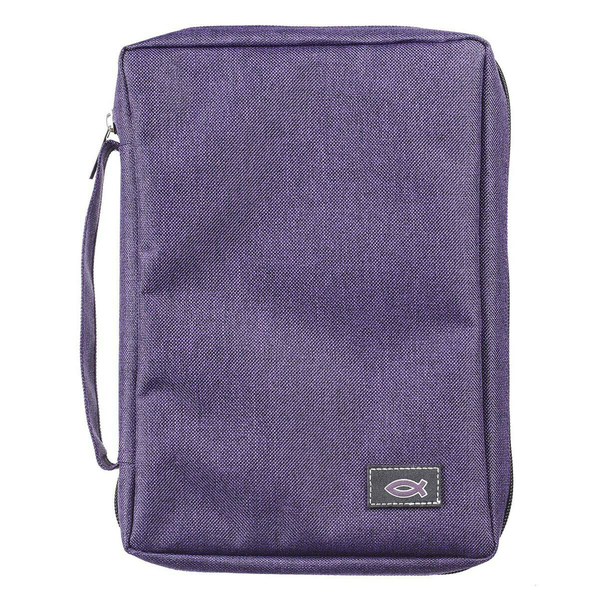 Cover de lona para la Biblia Small púrpura (para hombres y mujeres)