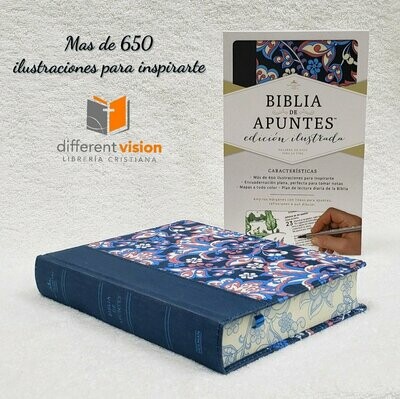 Biblia RVR 1960 de apuntes, edición ilustrada (Free Shipping)