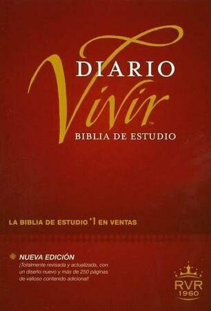 Biblia de estudio Diario Vivir RVR60 Tapa dura (Índice) Free Shipping
