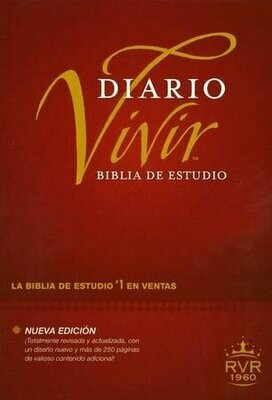 Biblia de estudio Diario Vivir RVR60 Tapa dura (Índice) Free Shipping