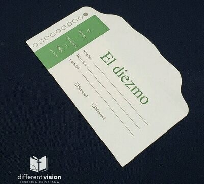 Caja de sobre de Diezmos (100)