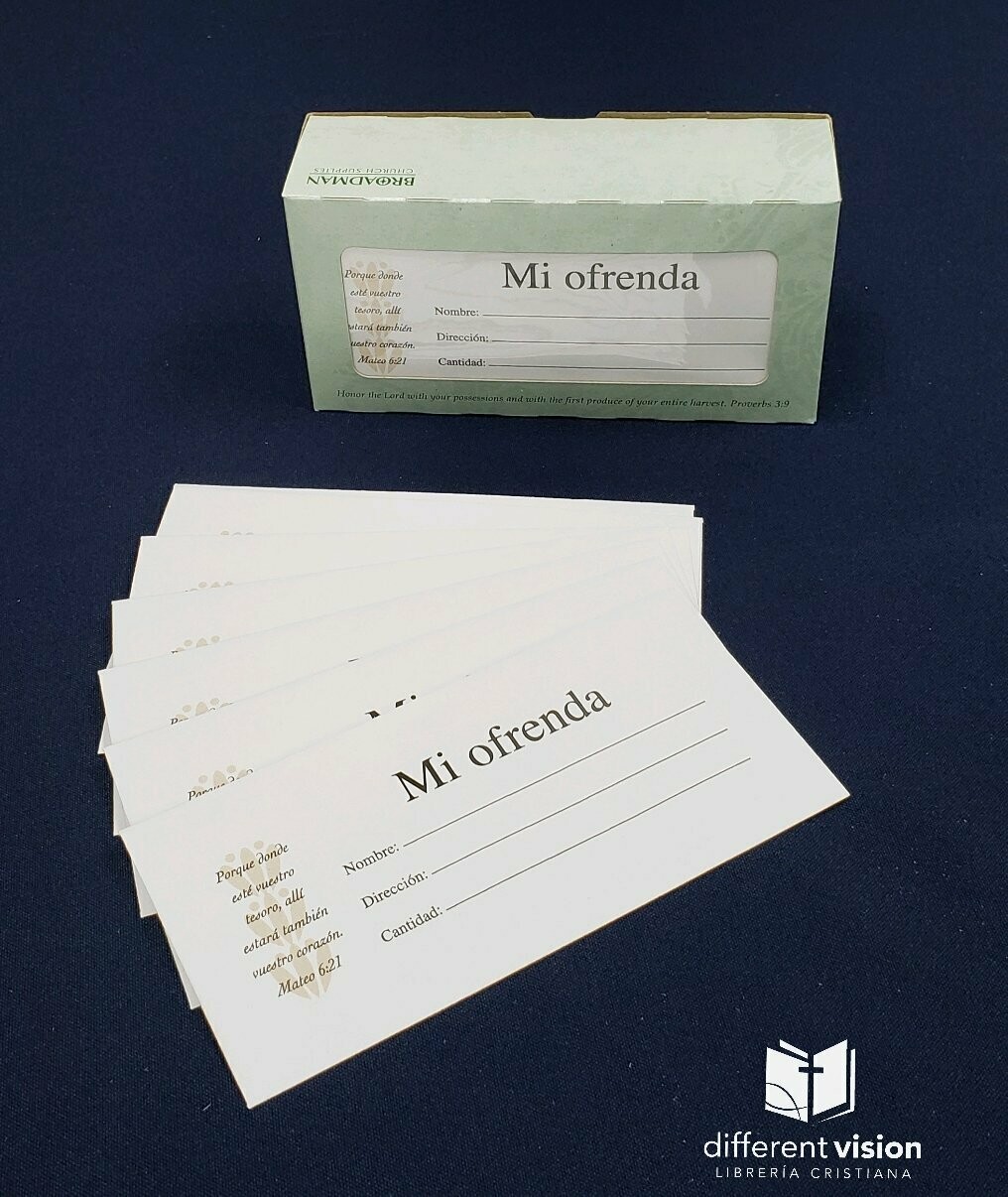 Caja de Sobres mi ofrenda (Caja de 100)