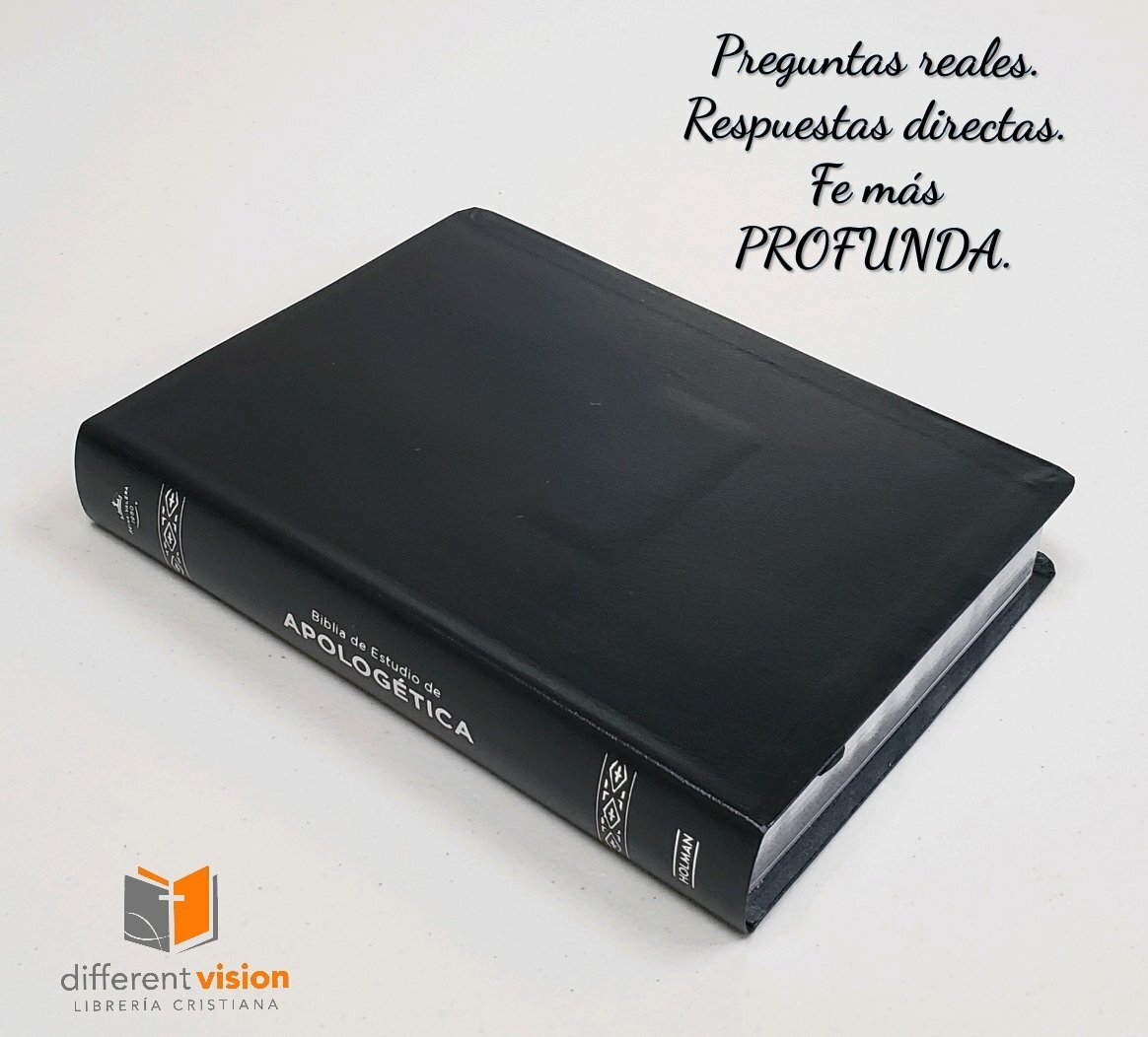 Biblia de Estudio de Apologética, negro tapa dura (Free Shipping)