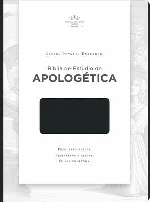 Biblia de Estudio de Apologética, negro imitación piel (Free Shipping)