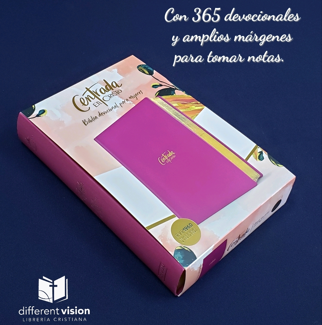 Biblia RVR1960 Centrada en Cristo tapa dura