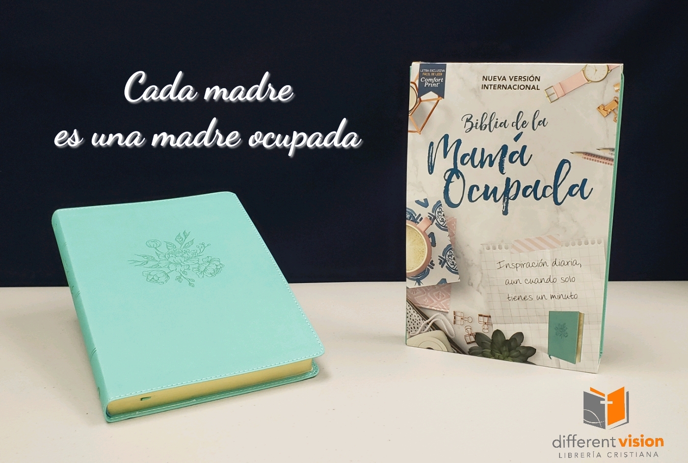 Biblia NVI de la mamá ocupada, piel (Free Shipping)