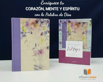 Biblia de Estudio para la Mujer NVI, Leathersoft/Tela Lila