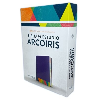 Biblia de Estudio Arcoíris RVR 1960(Free Shipping)