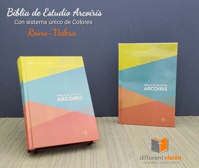 Biblia de Estudio Arcoíris tapa dura(Free Shipping)
