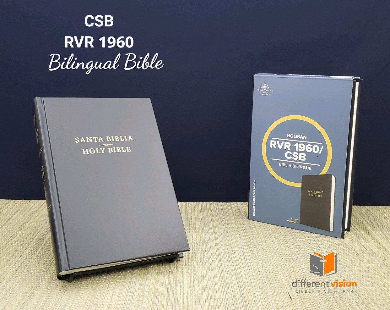 Biblia bilingüe, tapa dura: CSB/RVR 1960 (Free Shipping)