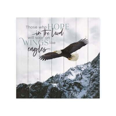 Cuadro madera Those Who Hope In The Lord Will Soar On Wings Like Eagles