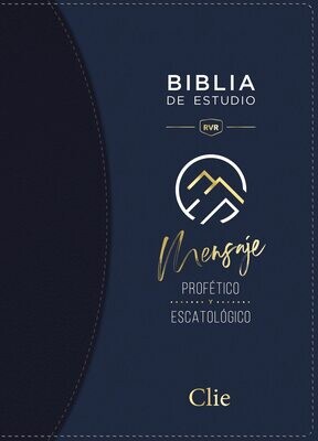 Biblia de Estudio del Mensaje Profético y Escatológico, Leathersoft Blue
(Free Shipping)