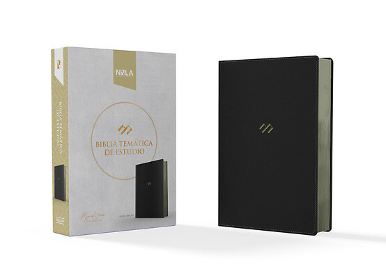 Biblia temática de estudio NBLA , negro símil piel (Free Shipping)