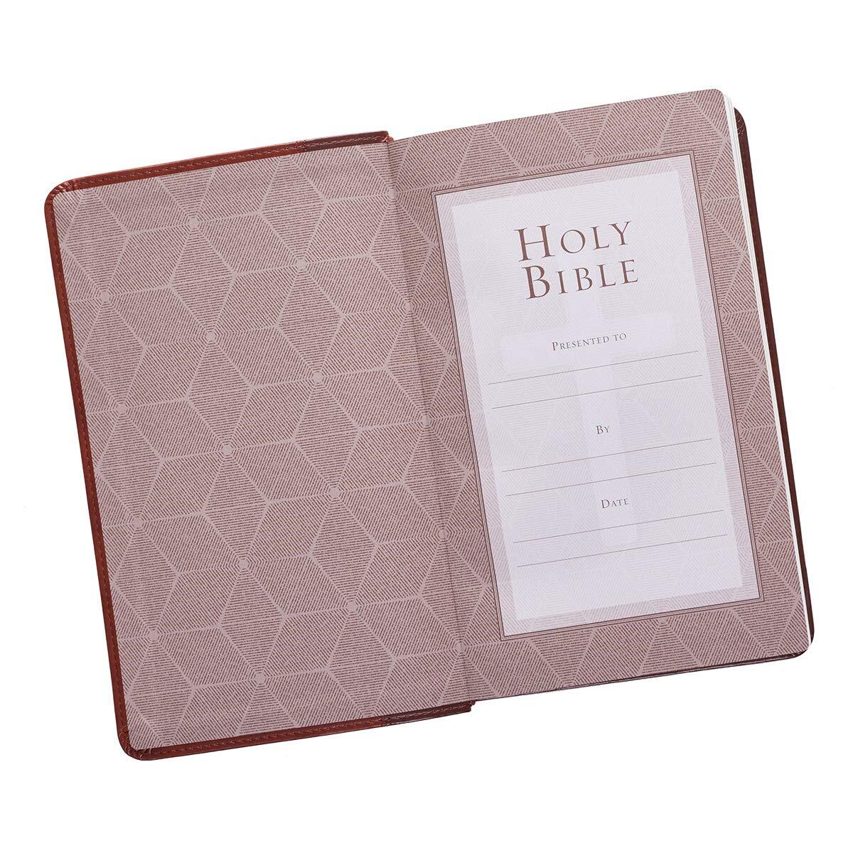 KJV Holy Bible, Giant Print Standard Brown Two-tone (Free Shipping)