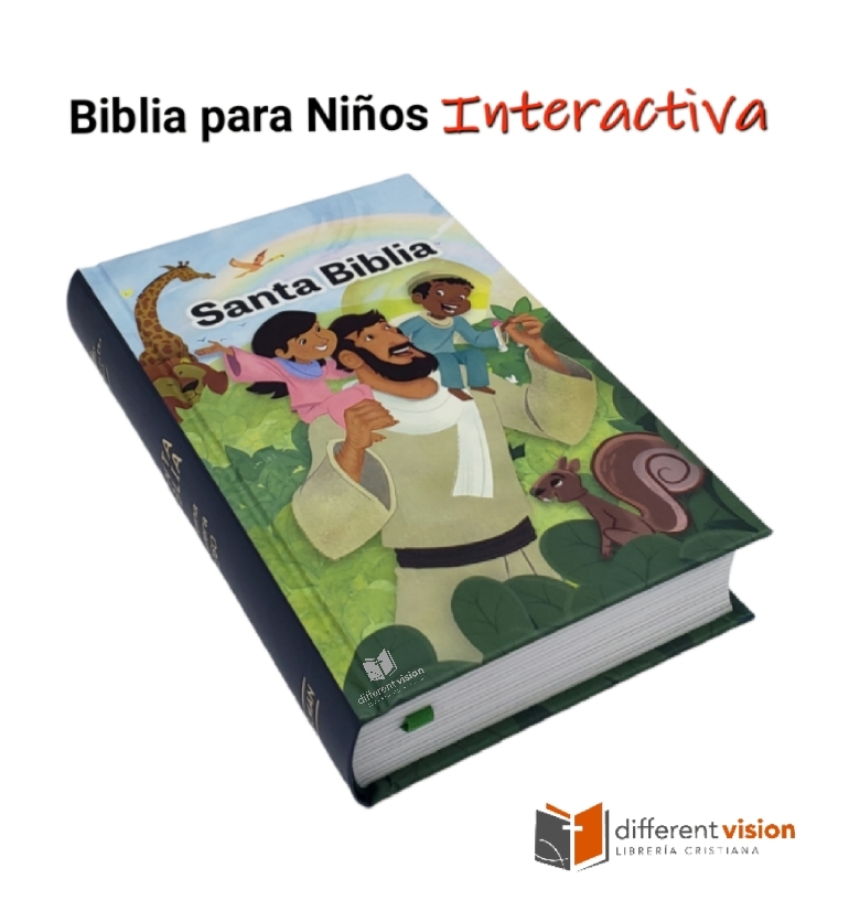 Biblia para niños interactiva, tapa dura RV60 (Free Shipping)