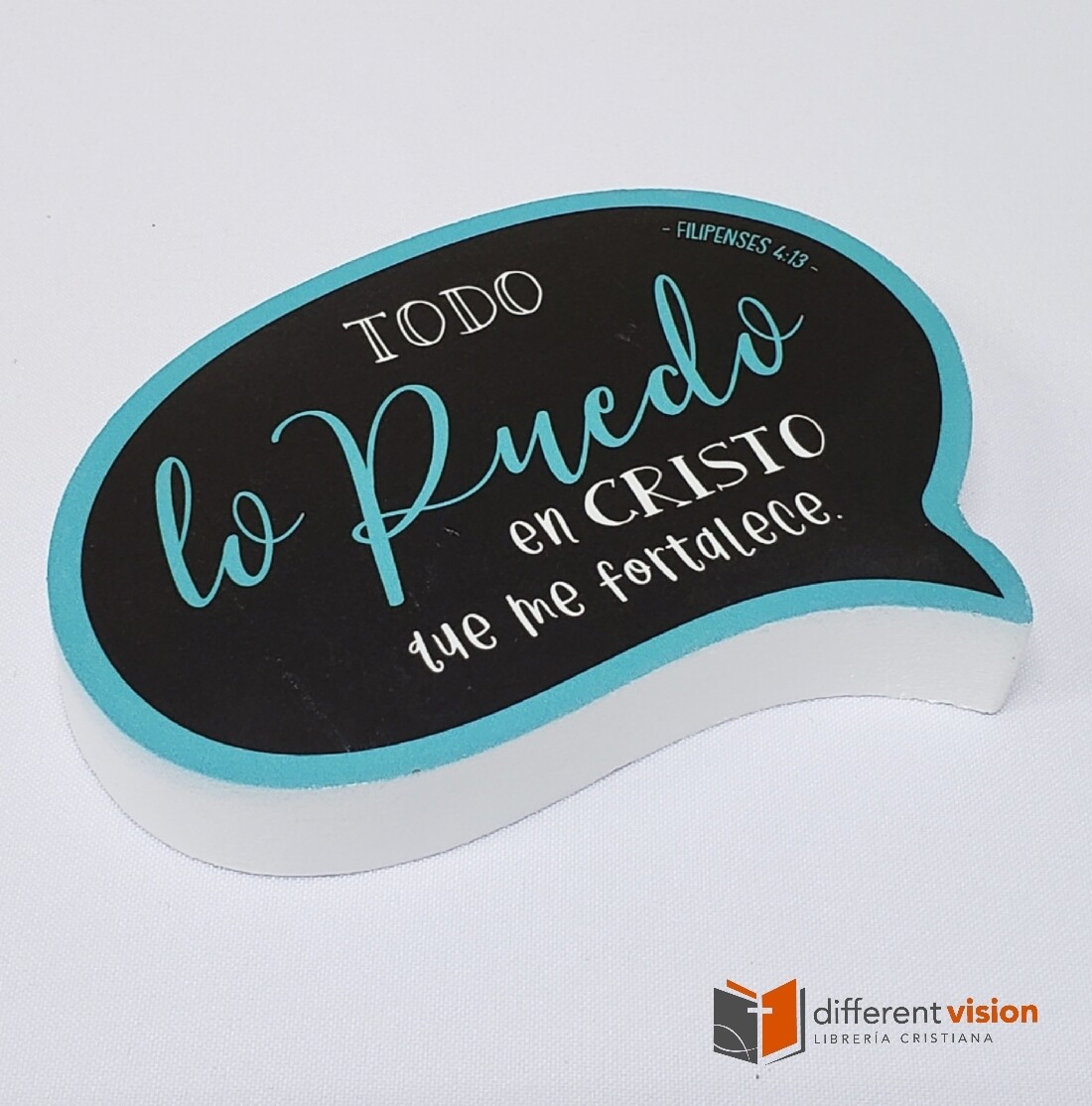Plaqué palabras sabias de la Biblia: Todo lo puedo en Cristo