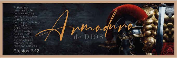 Cuadro rectangular Armadura de Dios