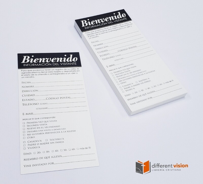 Paquete de Tarjetas Bienvenido (50)